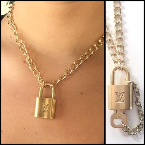 louis vuitton padlock necklace|louis vuitton lock pendant necklace.